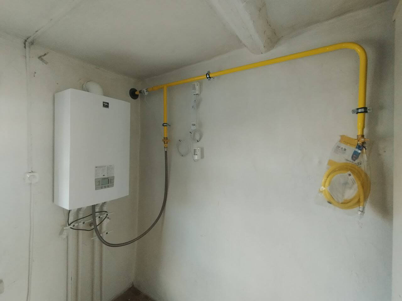Система ГРПШ и газового счетчика