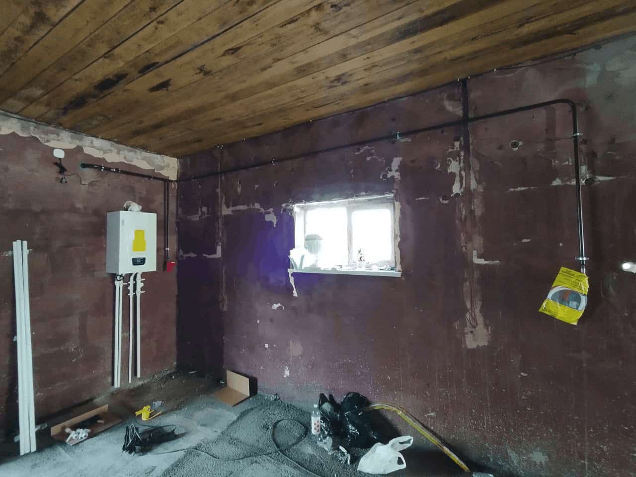 Система ГРПШ и газового счетчика