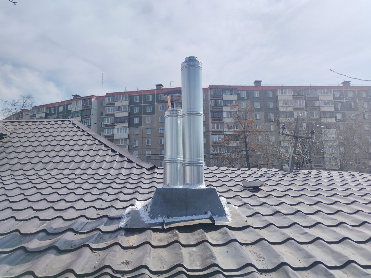 Газопровод без цокольного подключения