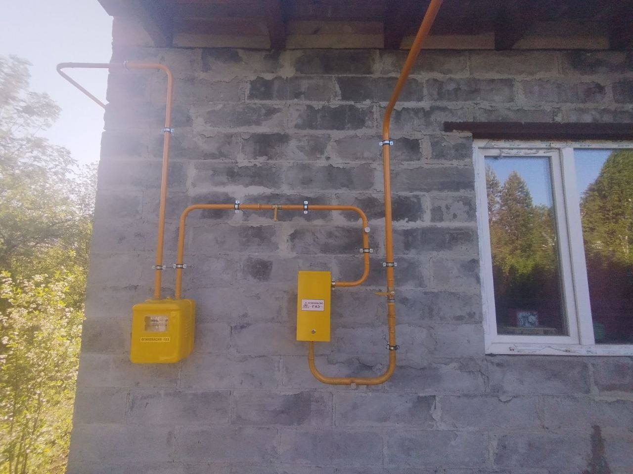 ГРПШ и счетчик с полной обвязкой